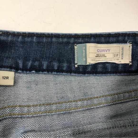 GAP Curvy Stretch Mid Rise Bootcut Jeans, size 12R - Picture 6 of 11